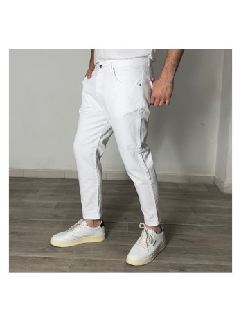JEANS CARROT BIANCO